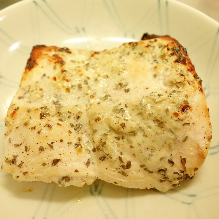 魚焼きグリルで作るバジルチキン